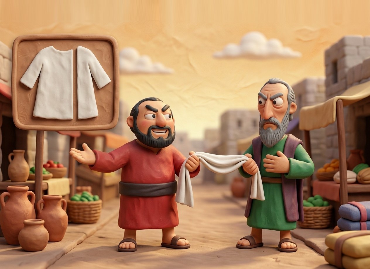 One claims all, the other half: three quarters and a quarter.